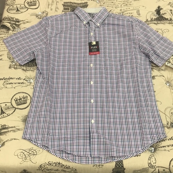 VAN HEUSEN Classic-Fit Gingham Flex Non-Iron Shirt - Picture 2 of 7